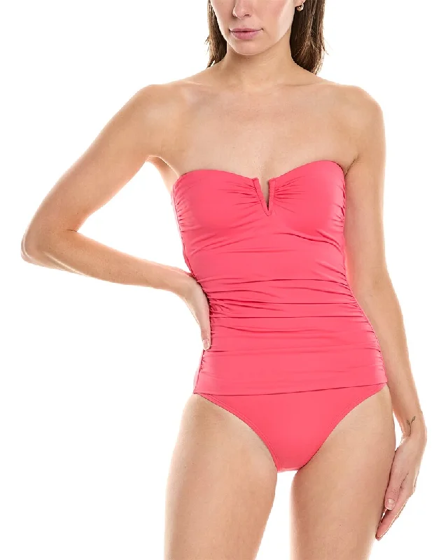 Women's Layered Outfit Tommy Bahama Pearl V Front Bandeau One-Piece