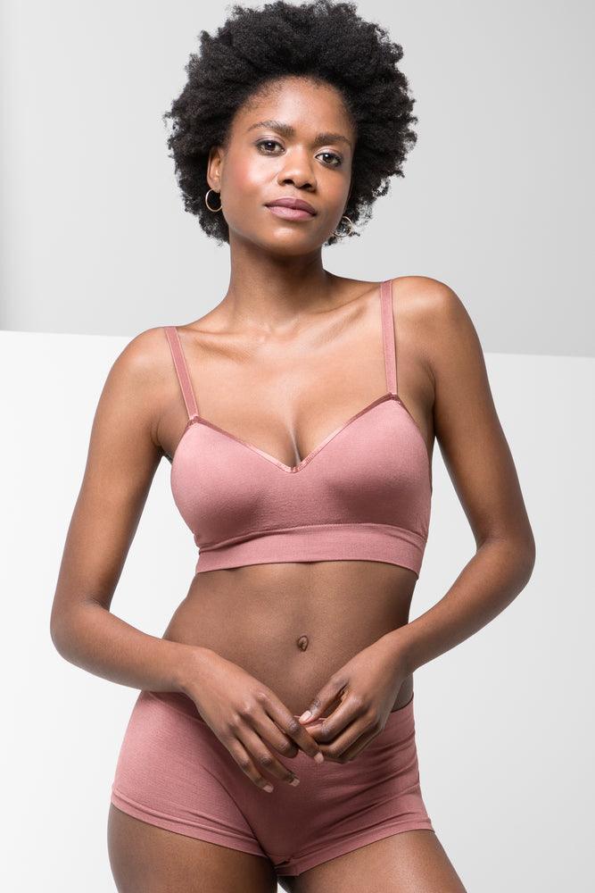 Women's Elegant Formal Outfit Seam-Free Bralette Pink