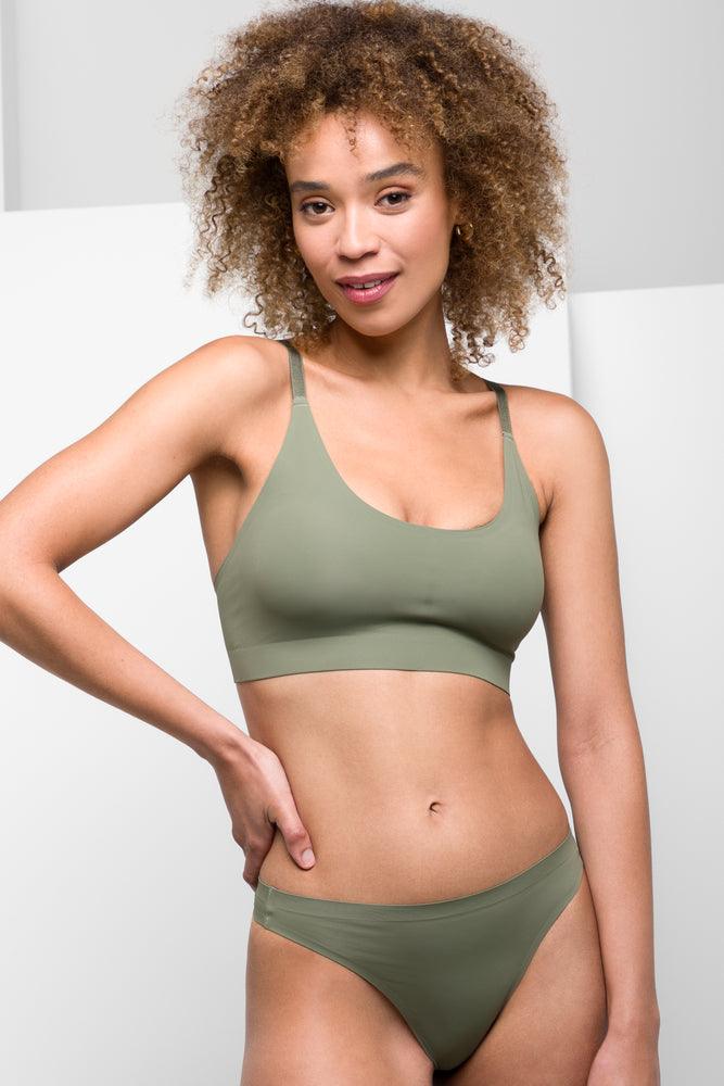 Women's Clothing Bonded Bralette Green