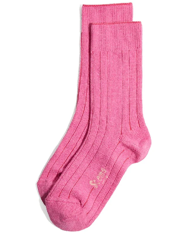 Women's Vintage Clothes STEMS Lux Cashmere & Wool-Blend Crew Sock Gift Box