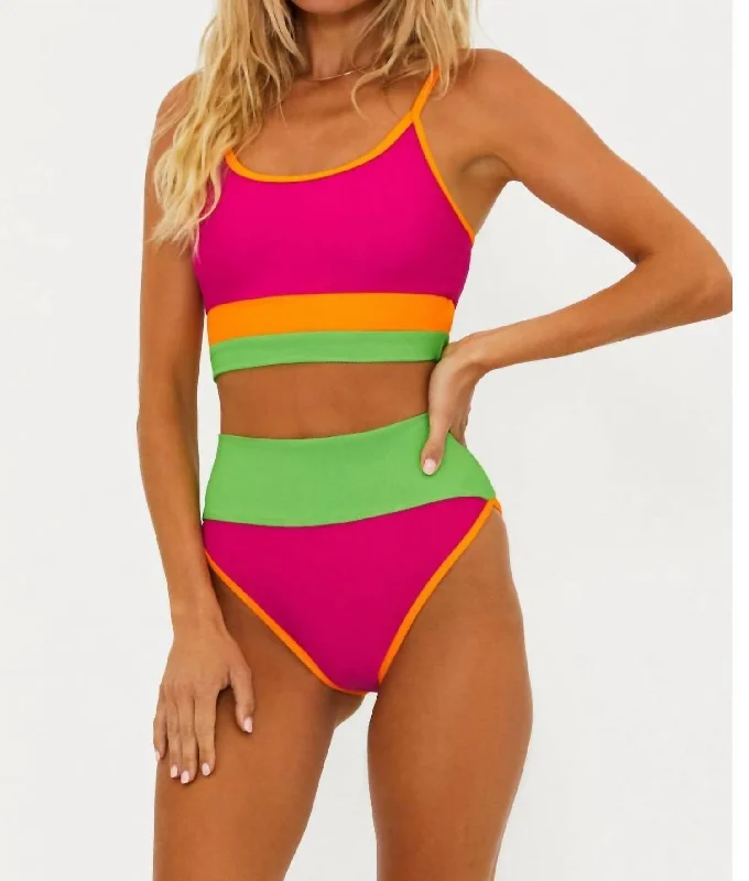 Women's Trendy Clothes Emmy Bottom In Neon Sunset