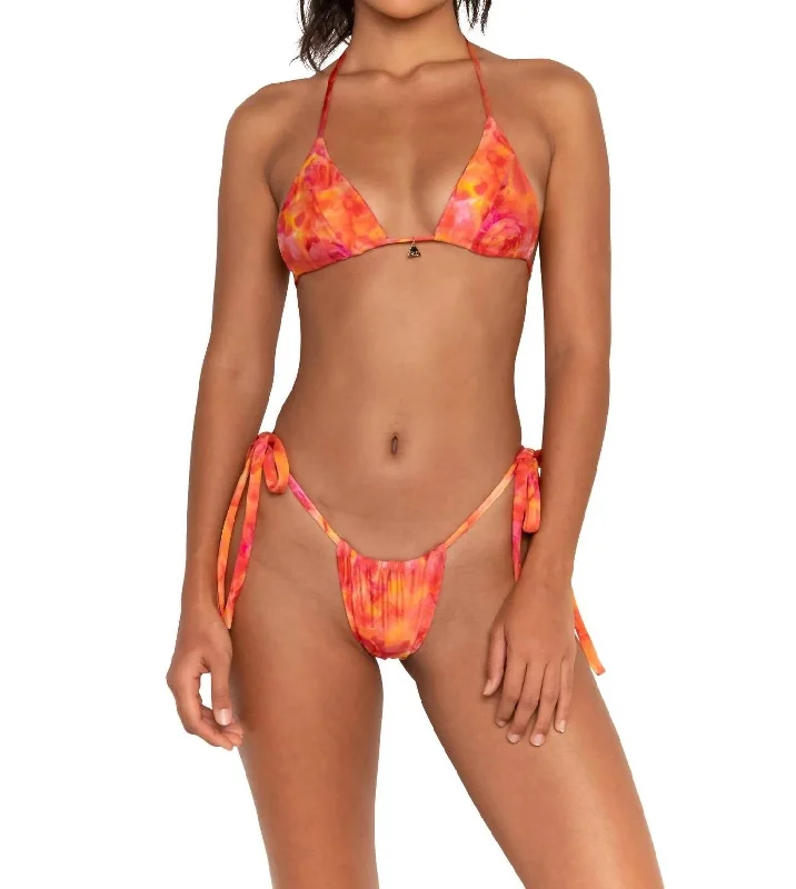 Women's Travel Attire Honey Bikini Top In Bloom