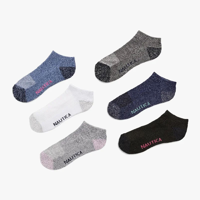 Women's Tailored Outfit Nautica Womens Athletic Low Cut Socks, 6-Pack