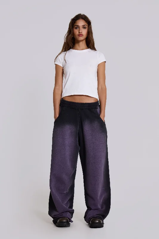 Women's Resort Apparel Deep Purple Fade Baggy Monster Joggers