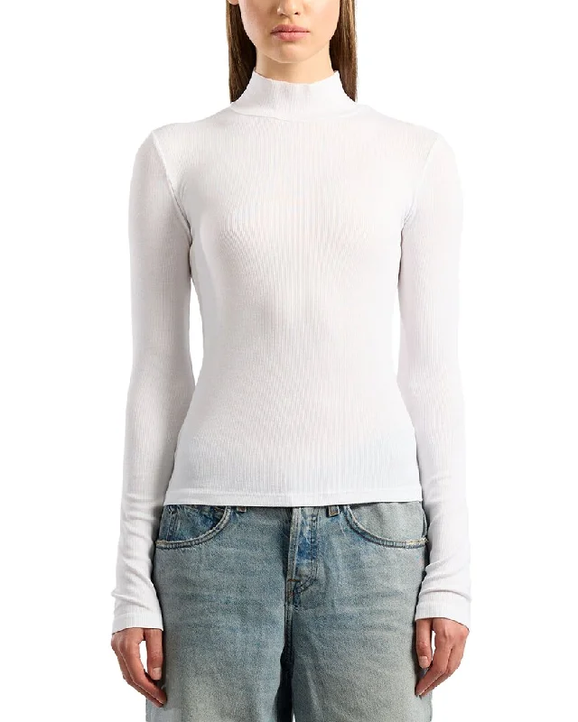 Women's Vintage-Inspired Outfit Cotton Citizen Verona Turtleneck Sweater