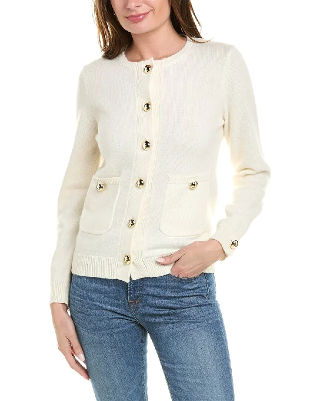 Women's Garments Sail to Sable Classic Pocket Wool-Blend Cardigan