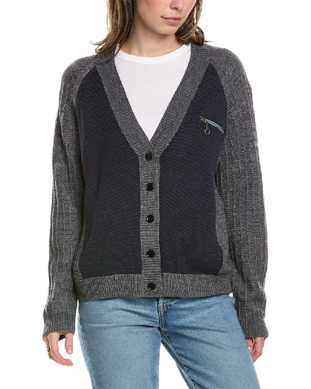 Women's Evening Garments THE GREAT The Fellow Wool-Blend Cardigan