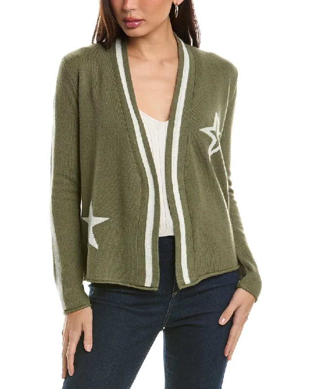 Sustainable Women's Clothes Hannah Rose Star Intarsia Wool & Cashmere-Blend Cardigan