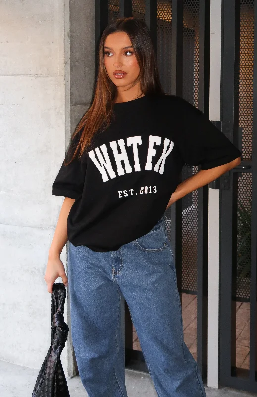 Women's Luxury Apparel Give It Away Oversized Tee Black