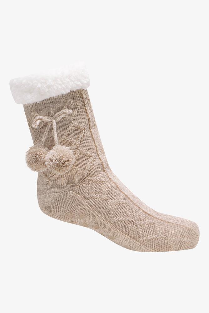 Women's Transitional Attire Slipper Sock Natural