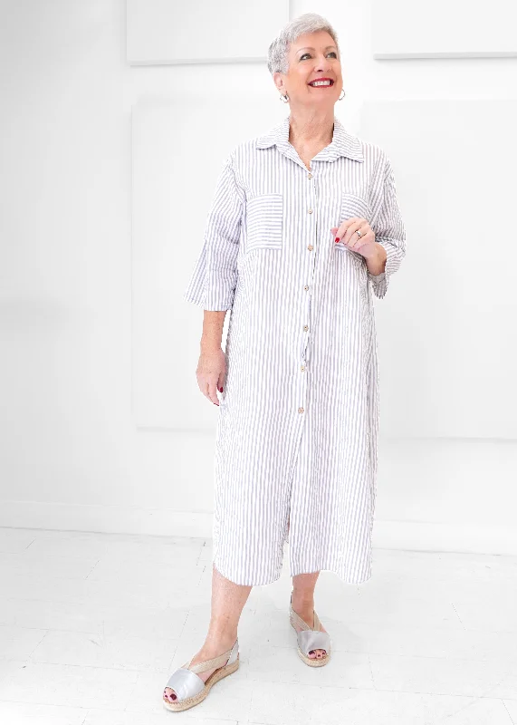 City Fashion Catherine Lillywhite's - Seersucker Shirt Dress