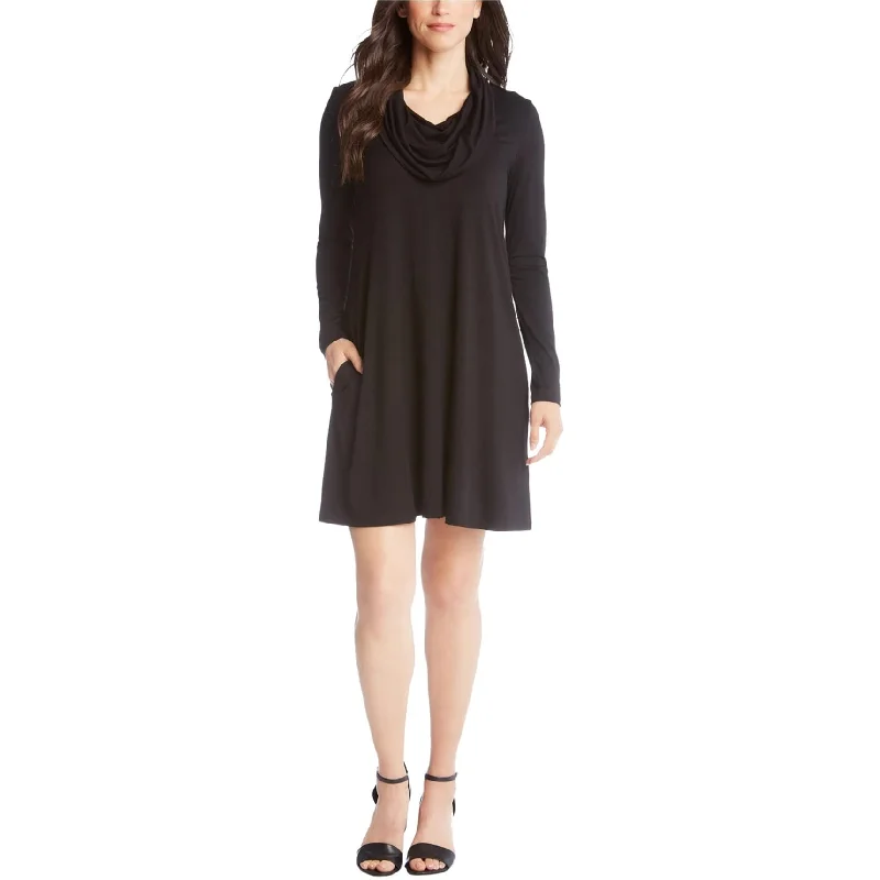 Online Shopping Boutiques Karen Kane Womens Solid Swing Dress, Black, Small