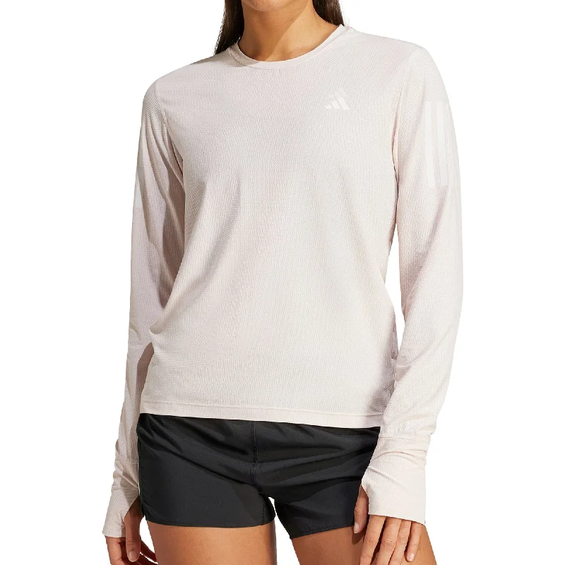 Women's Night-Out Clothes adidas Own The Run Long Sleeve Womens Running Top - Pink