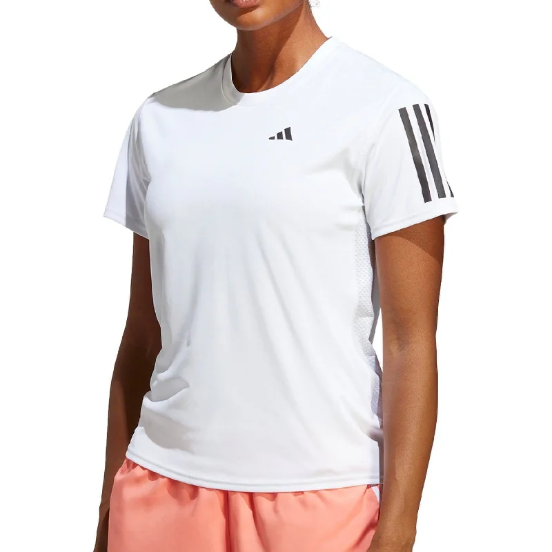 Women's Travel Attire adidas Own The Run Short Sleeve Womens Running Top - White