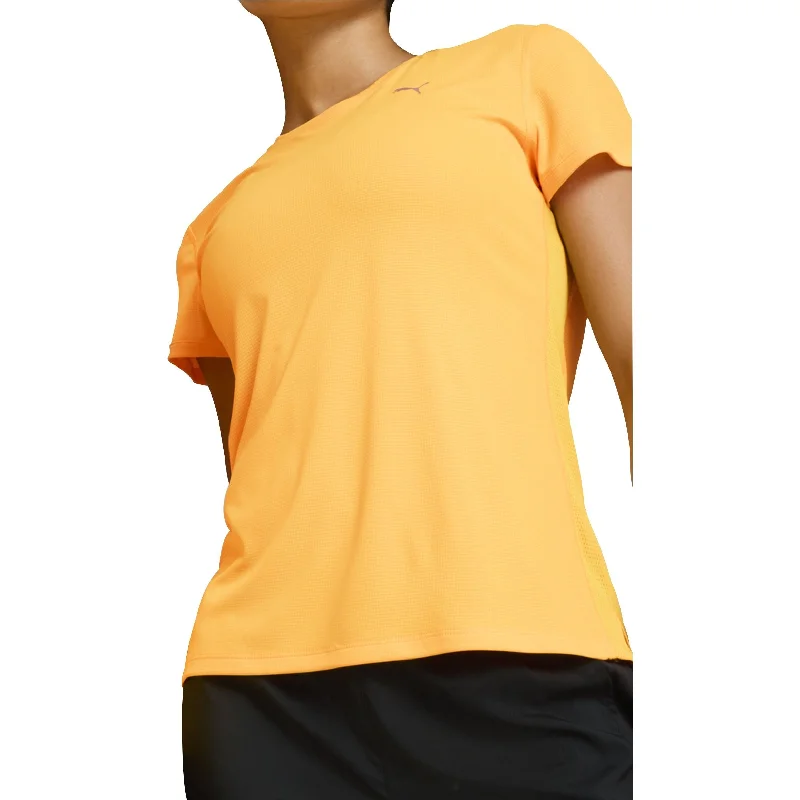 Charming Women's Clothes For Special Events Puma Run Favourite Velocity Short Sleeve Womens Running Top - Orange