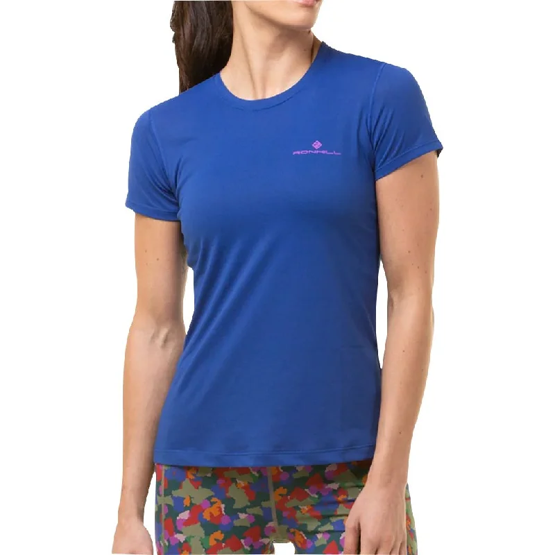 Women's Clothing For Travel Ronhill Core Short Sleeve Womens Running Top - Blue