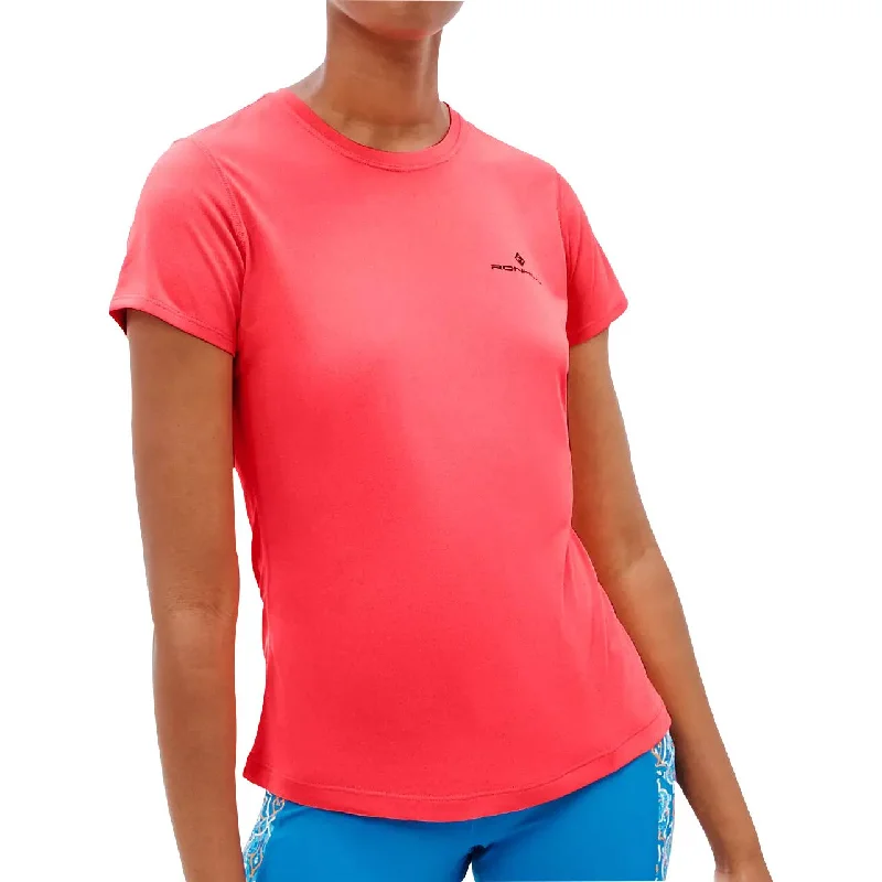 Fashionable Women's Clothing Ronhill Core Short Sleeve Womens Running Top - Pink