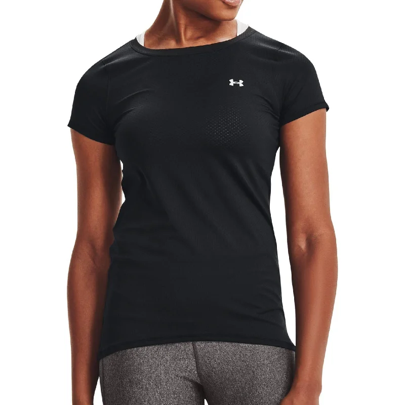 Elegant Women's Evening Garments Under Armour HeatGear Short Sleeve Womens Training Top - Black