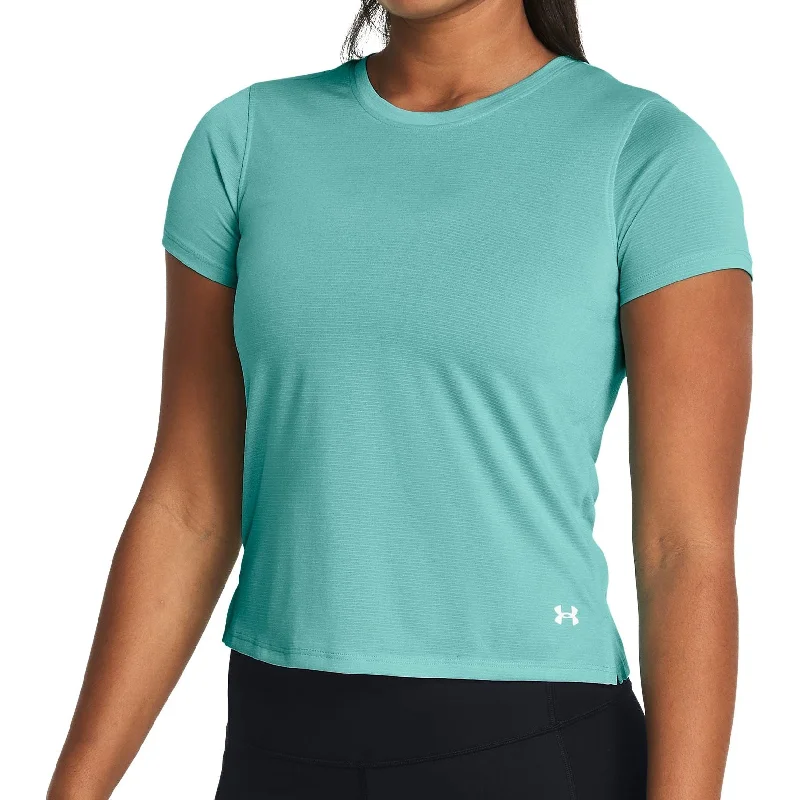 Women's Romantic Outfit Under Armour Launch Short Sleeve Womens Running Top - Green