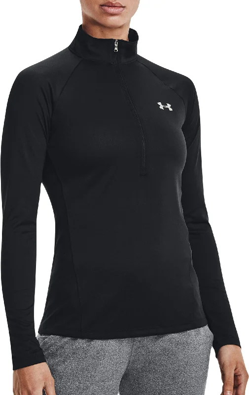 Charming Women's Garments Under Armour Tech Half Zip Long Sleeve Womens Training Top - Black