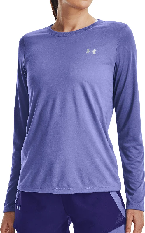 Affordable Women's Garments Under Armour Tech Long Sleeve Womens Training Top - Blue