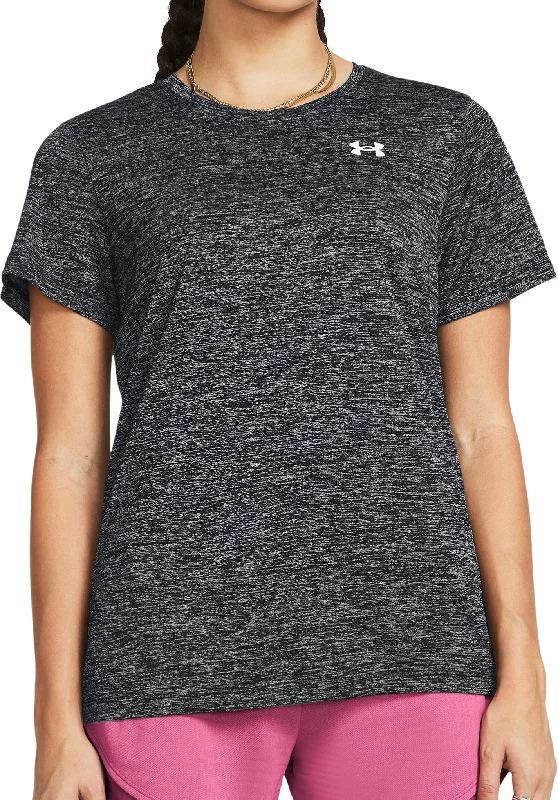 Comfortable Women's Clothes Under Armour Tech Twist Short Sleeve Womens Training Top - Black