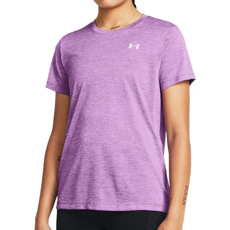 Women's Transitional Attire Under Armour Tech Twist Short Sleeve Womens Training Top - Purple