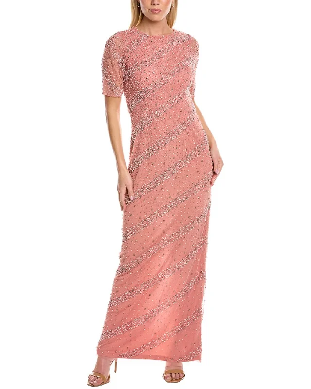 Charming Women's Outfit For Special Occasions Aidan Mattox Beaded Gown