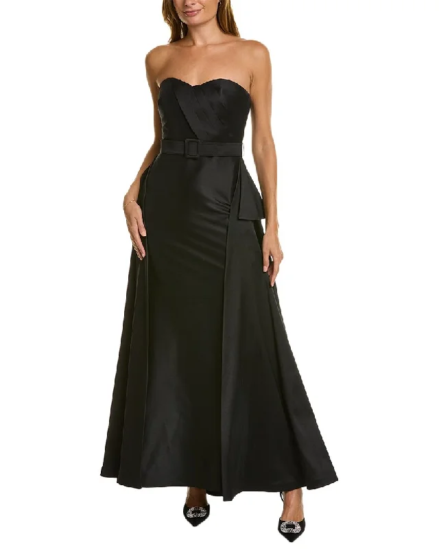 Stylish Women's Outerwear Apparel Badgley Mischka Draped Gown