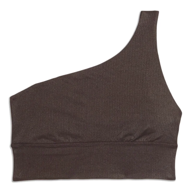 Women's Stylish Outdoor Outfit lululemon Align™ Asymmetrical Ribbed Bra - Resale