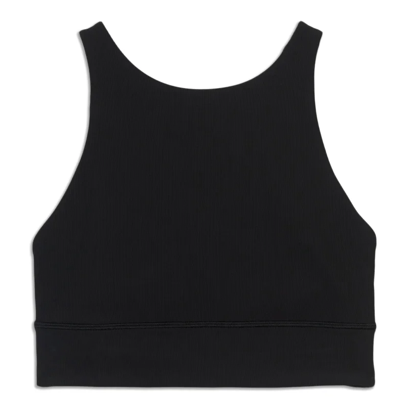 Affordable Women's Attire lululemon Energy High-Neck Longline Ribbed Bra - Resale