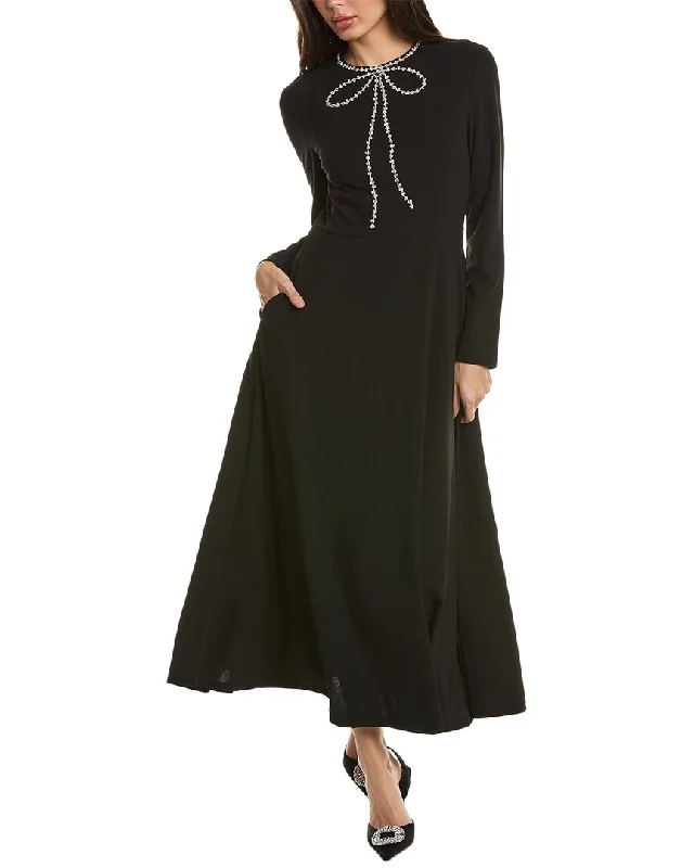 Women's Evening Wear Outfit o.p.t. Velvet Burnout Maxi Dress