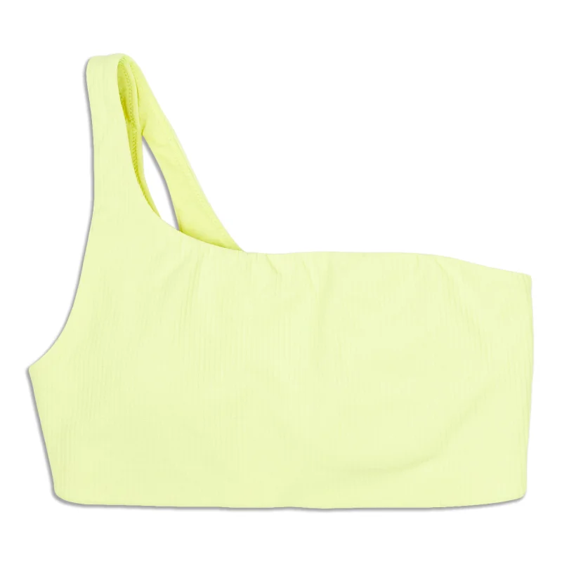 Women's Athletic Garments Ribbed Asymmetrical Yoga Bra - Resale