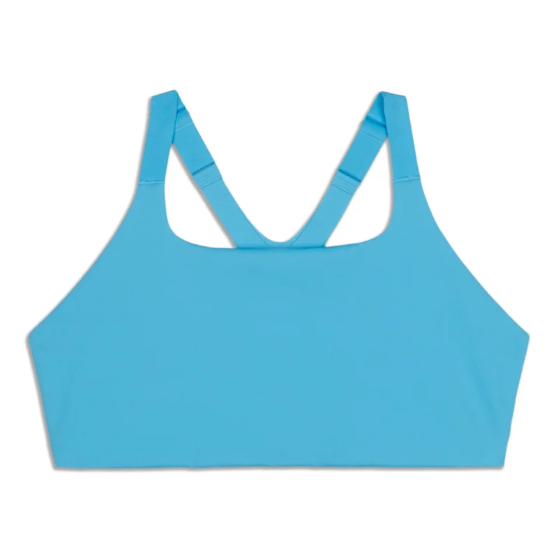 Women's Vintage-Inspired Outfit Square-Neck Workout Bra - Resale