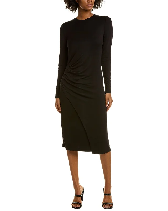 Women's Transitional Clothes Vince Gathered Midi Dress