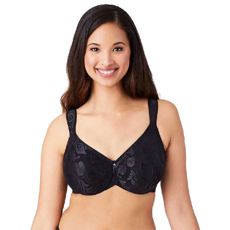 Women's Clothing Awareness Non Padded Wired Full Coverage Full Support Plus Size Bra - Black