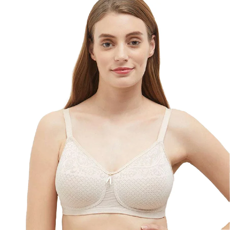 Formal Clothing For Women Visual Effects  Non Padded  Non Wired Full Coverage Minimizer Everyday Comfort  Bras - Beige