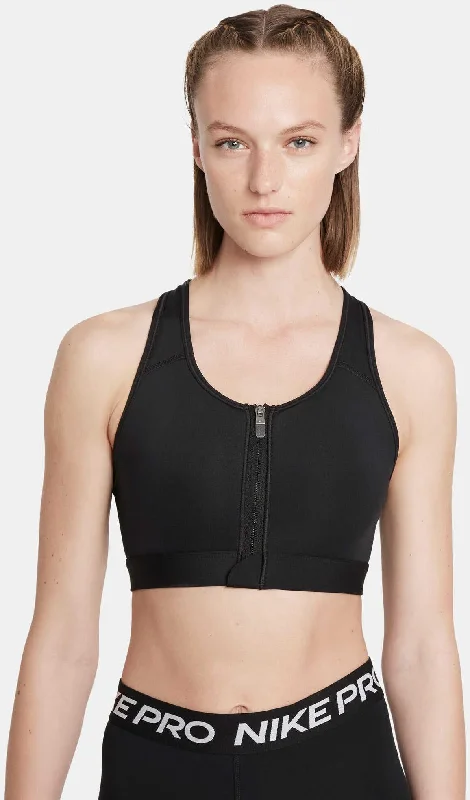 Casual Chic Clothing For Women Women's Swoosh Medium-Support Padded Zip-Front Sports Bra