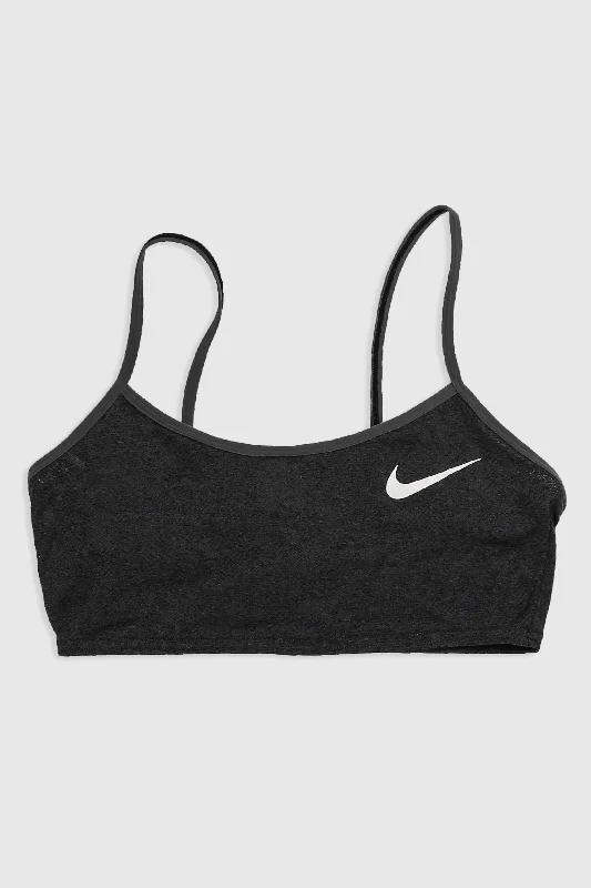 Women's Evening Wear Attire Rework Athletic Nike Bra Top - L