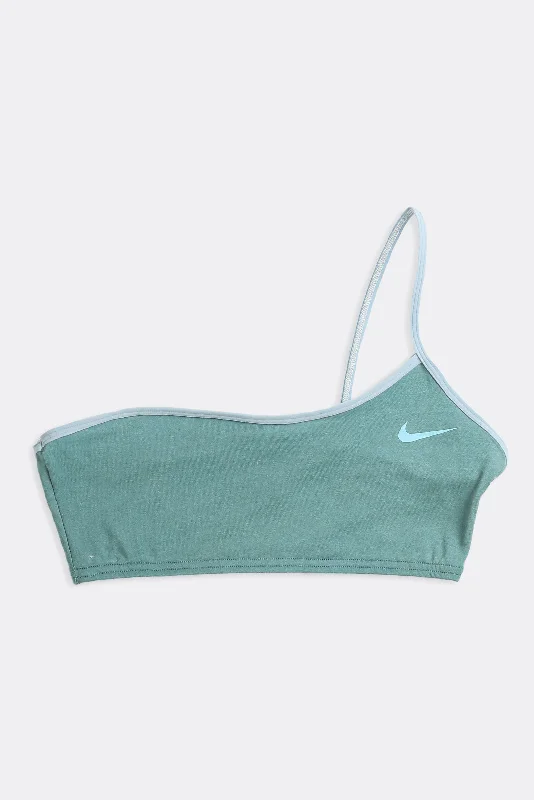 Charming Women's Garments Rework Nike One Shoulder Bra Top - M