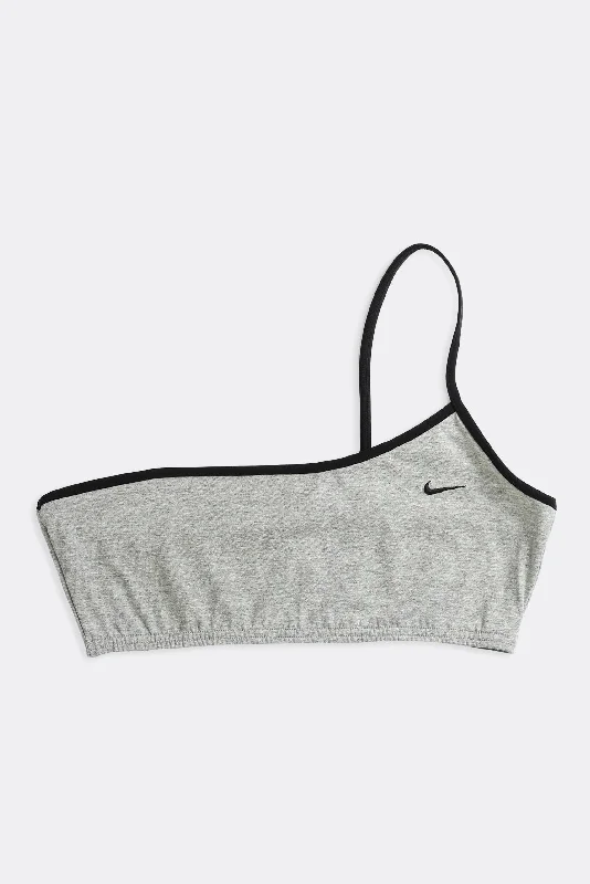 Women's Clothes And Garments Rework Nike One Shoulder Bra Top - XS, S, M, L, XL